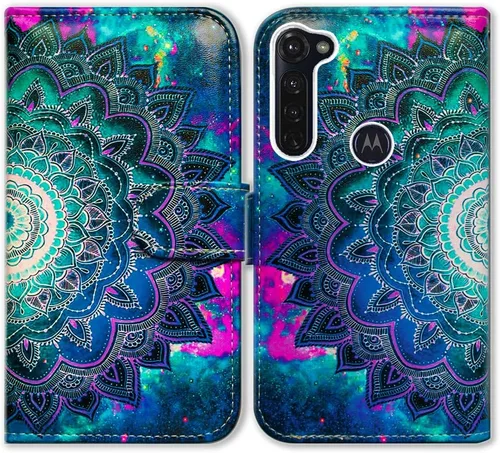 Vista 15 de Bcov Funda para Moto G Stylus/Moto G Pro, color verde pájaro negro con tarjetero y soporte para tarjeta y soporte para Motorola Moto G Stylus/Moto G