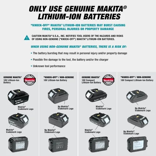 Vista 17 de Reflector Makita DML805 de 18 V LXT, alámbrico/inalámbrico, con batería de iones de litio