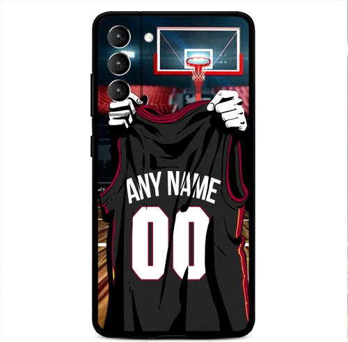 Vista 25 de Nombre y número personalizados – Atlanta Basketball Jersey – Funda de silicona líquida para Samsung Galaxy S26 S25 S24 S23 S22 S21 Plus S20 + Ultre