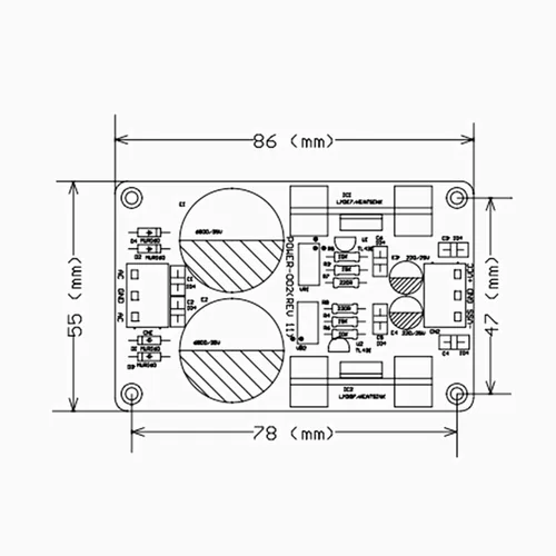 Vista 6 de LM317 LM337 TL431 Fuente de alimentación regulada lineal de alta precisión
