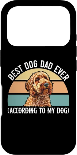 Vista 28 de Best Dog Dad Ever According to My Goldendoodle Funny Doodle Case for iPhone 17