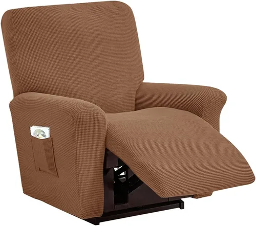 Vista 44 de vctops Fundas elásticas resistentes al agua, para sofá reclinable, suaves y lisas, con correa elástica antideslizante, protector de muebles