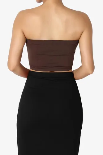 Vista 3 de TheMogan Bralette elástico sin costuras para mujer, sin tirantes, de nailon