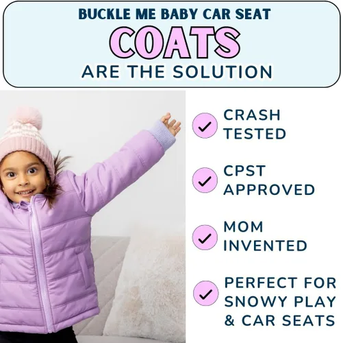 Vista 23 de Buckle Me Baby Coats Abrigo de asiento de coche de Toast