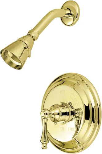 Vista 8 de Kingston Brass KB3633ALSO - Grifo de ducha de restauración, latón antiguo, 7,13 x 7,5 x 7,5