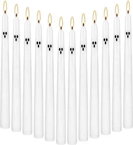 Vista 29 de Juego de 20 velas de pilar negras de 2 pulgadas de ancho x 4 pulgadas de alto, decoración elegante para el hogar, eventos y celebraciones, acabado