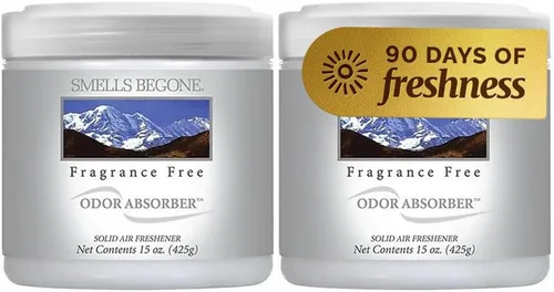 Vista 10 de SMELLS BEGONE Eliminador de olores de gel de 15 onzas – Absorbe y elimina los olores difíciles en áreas de mascotas, baños, sótanos, garaje