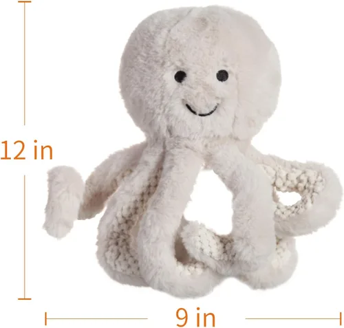 Vista 8 de Albaricoque Cordero Océano Juguetes Peluche Beige Octopus Sea Peluche Animal Suave 12
