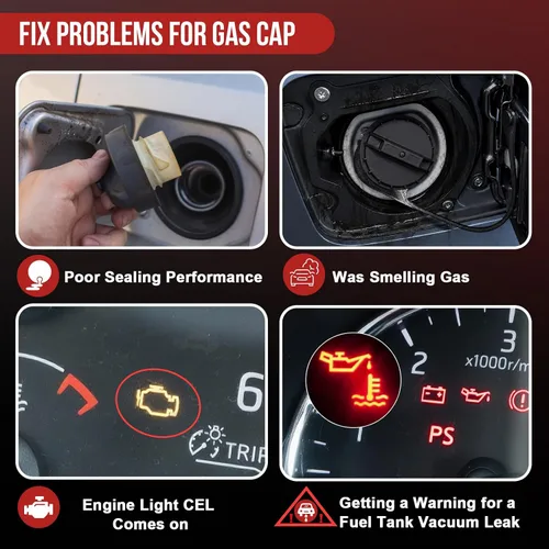 Vista 4 de Tapón de gasolina FC920 F4TZ-9030-C para Ford Bronco II Ranger Explorer Windstar Excursion F150 F250 HD F350 E350 Super Duty Truck E150 E250 E350
