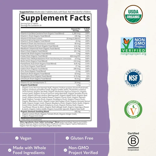 Vista 3 de Comprimidos Prenatal Multi Kind Organics de Garden of Life, hhh-kyyy-tra-rat8332, 1, 1