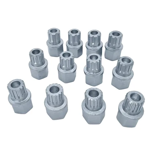 Vista 6 de Llave de bloqueo de rueda de acero cromado para Volkswagen, llave de tornillo antirrobo para tuerca compatible con VW (52)