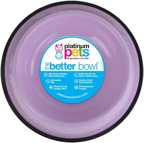 Vista 61 de Platinum Pets - tazón de acero inoxidable para gatos y perros que no se vuelca