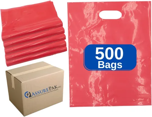 Vista 9 de ASSUREPAK Bolsas troqueladas de LDPE azul, 12 "x 15", 1.5 mil, 500