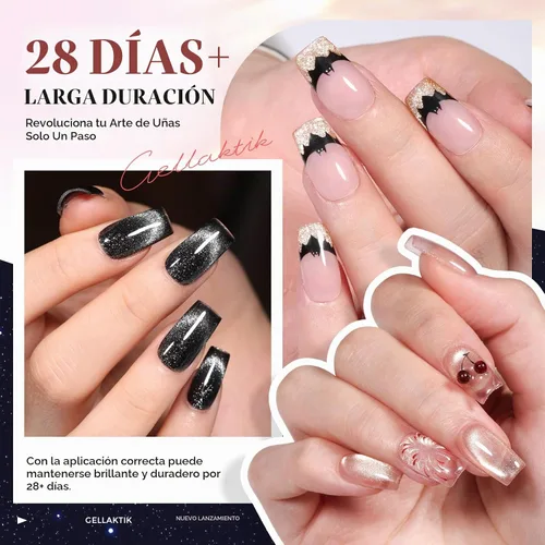 Vista 4 de Juego de gel de ojo de gato negro, no necesita base ni capa superior (1 barra magnética)