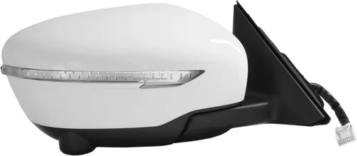 Vista 10 de Spieg 2014-2017 Nissan Rogue Driver Side Door Mirror Reemplazo con Power Heated 360 View Camera Luz de señal de giro Blanco NI1320254 Izquierda