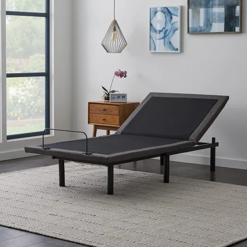 Vista 9 de LUCID - Colchón individual XL de 8 pulgadas y base de cama ajustable L150. Colchón de espuma viscoelástica de gel firme. Carbón de bambú.