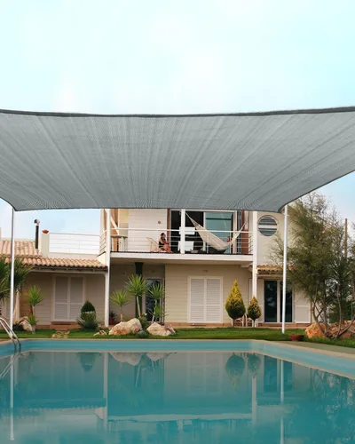 Vista 25 de Quictent Toldo rectangular de polietileno de alta densidad de 6.53 oz, 98% de bloqueo UV, para patio, jardín, cubierta comercial con kit de Marrón