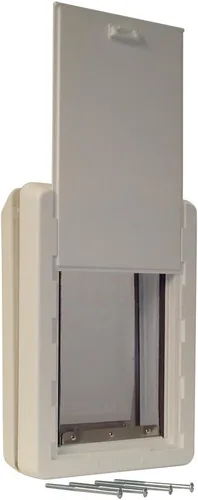 Vista 4 de IDEAL PET PRODUCTS Desde 1979 Perfect Pet - Puerta para perro de bajo consumo para todo tipo de clima, pequeña, tamaño de solapa de 5 x 9.25 pulgadas
