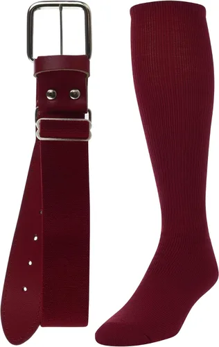 Vista 8 de TCK Combo de calcetines y cinturón de béisbol o sóftbol, tallas para jóvenes y adultos para niños y niñas, hombres y mujeres