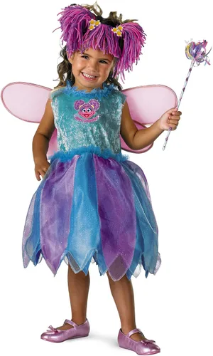Vista 2 de Disfraz de Abby Cadabby de Plaza Sésamo para niños marca Disguise. Azul