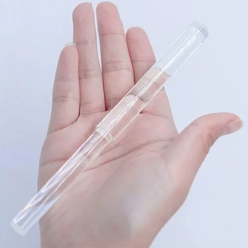 Vista 7 de [Con estuche de transporte] Pirámide de Merkaba de cristal de cuarzo ópticamente transparente para meditación de curación de sonido, instrumento