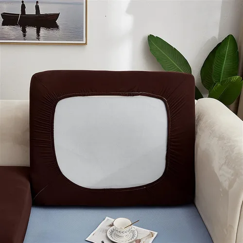 Vista 12 de Fundas de cojín elásticas para cojines de sofá, fundas de asiento de caravana, protector de sofá de dos asientos, de elastano, protector de muebles