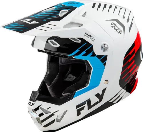 Vista 7 de Casco de motocicleta todoterreno Fly Racing Adult Formula CP Slice MX ATV, aprobado por DOT/FMVSS 218