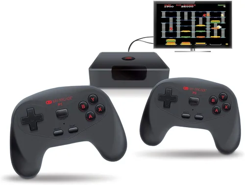 Vista 3 de My Arcade GameStation Wireless HD: Consola de videojuegos Data East con más de 250 juegos, DGUNL-4144, Plug and Play