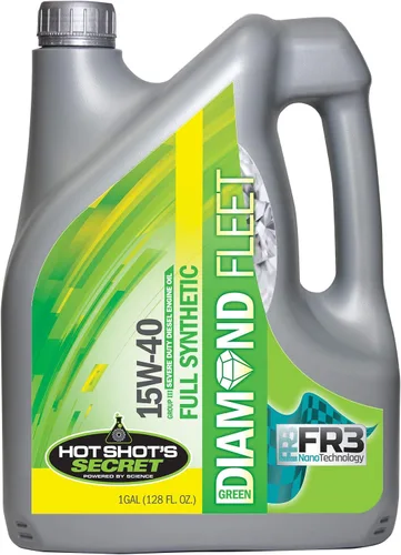 Vista 3 de Hot Shot's Secret Green Diamond - Aceite sintético 10W30 para diésel, 1 galón Full synthetic CK-4 diesel engine oil for heavy-duty wear protection