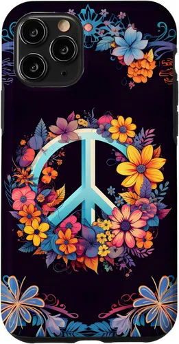 Vista 29 de Boho Floral Peace Sign Case for iPhone 17