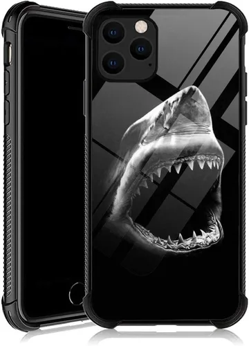 Vista 10 de DJSOK Funda compatible con iPhone 11, diseño con patrón de parachoques trasero, esquinas reforzadas antiarañazos, caver de TPU suave, fundas