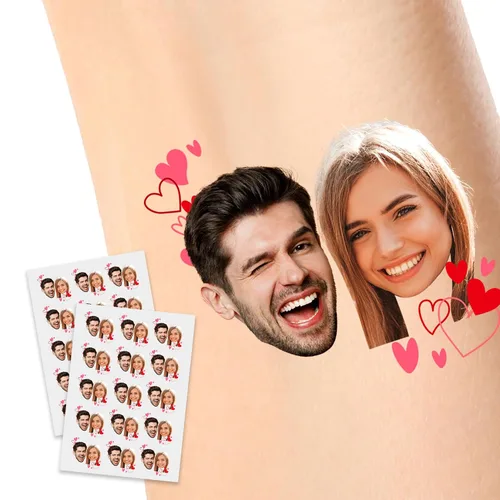 Vista 21 de Tatuajes temporales personalizados, tatuajes de flores de nacimiento personalizados para cumpleaños, boda, despedida de soltera, 1 juego de 15