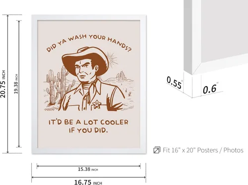Vista 139 de Poster Master Póster de You've Yeed Your Last Haw - Impresión retro de vaquero marrón - Arte occidental - Arte moderno - Arte del salvaje oeste