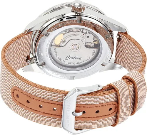Vista 3 de Certina Reloj automático suizo DS PH200M de 1.535in Powermatic 80 para mujer, Beige, Reloj automático