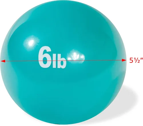 Vista 3 de Trademark Innovations Pelota de ejercicio de tonificación ponderada - Juego de 2