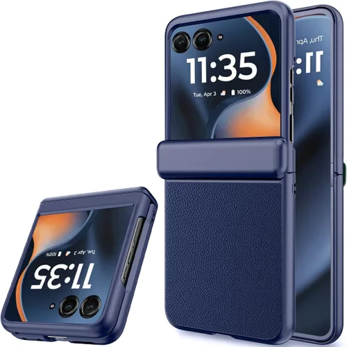 Vista 26 de NINKI Funda para Motorola Razr 60 Ultra con protector de pantalla integrado, protección de bisagra a prueba de golpes, resistente, ultra delgada