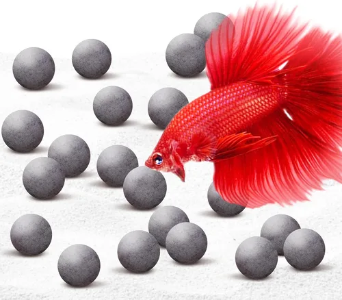 Vista 10 de SunGrow Betta Balls, acondicionador de agua con más de 30 elementos beneficiosos para peces tropicales, decoración de equilibrio de pH de tanque