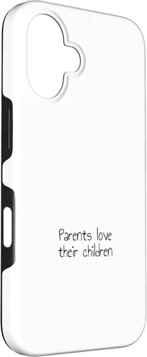 Vista 3 de iPhone 16 Parents love their children Case