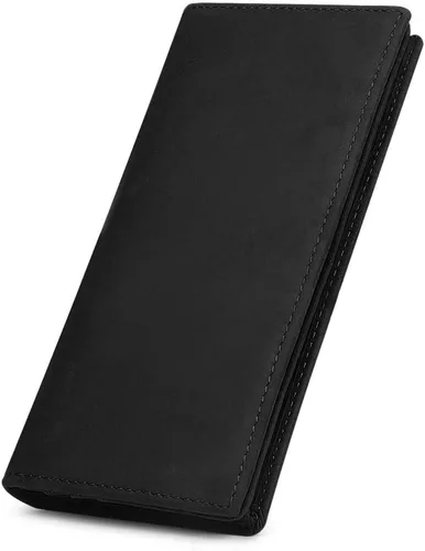 Vista 12 de Kattee cartera plegadiza clásica de cuero para hombre
