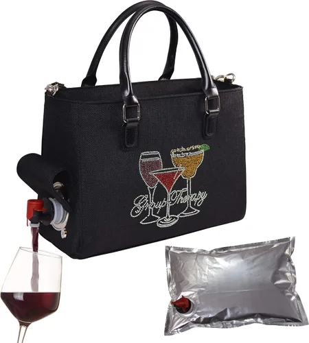 Vista 11 de Primeware – Bolsa aislante para bebidas con bolsa de 3 litros Almacenamiento térmico caliente y frío Dispensador portátil para vino, cócteles