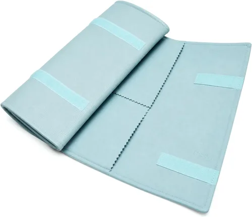 Vista 2 de UnionPlus Travel Necklaces Roll Organizer Anti-Tangle Air Blue Azul aire