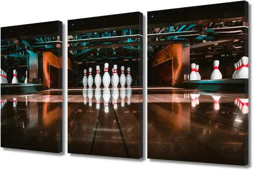 Vista 48 de TUMOVO 3 paneles de juegos de billar y entretenimiento, arte de pared en blanco y negro, arte deportivo moderno, decoración de pared para sala