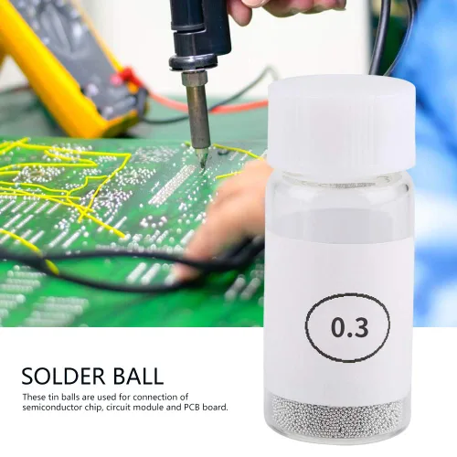 Vista 9 de Bola de soldadura de estaño BGA Reballing calor de soldadura universal bolas de plantilla bola de reballing bola de reballing bola de retrabajo
