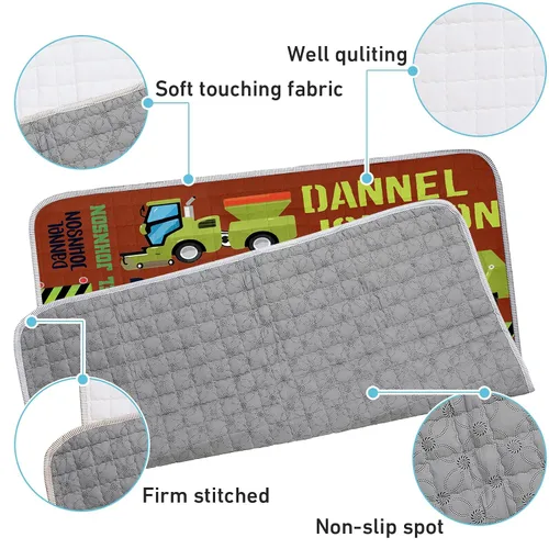 Vista 5 de Tapete de juego personalizado para bebé con nombre, tapete de juego personalizado para bebé, tapete de juego lavable para bebé, tapete de juego