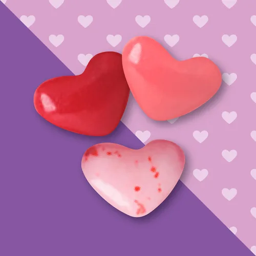 Vista 6 de JOLLY RANCHER Corazones de gelatina surtidos con sabor a frutas, bolsa de dulces de San Valentín, 11 onzas