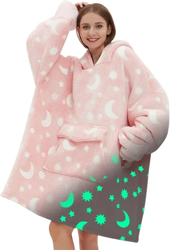 Vista 20 de Fiosnow Sudaderas con capucha de pizza y papas fritas para mujeres y hombres, sudaderas con capucha de tamaño grande para adultos, manta portátil