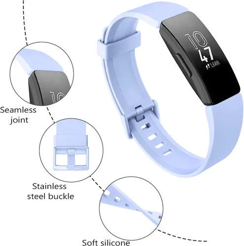 Vista 2 de Paquete de 3 correas de repuesto compatibles con Fitbit Inspire HR/Fitbit Inspire/Fitbit Ace 2/Fitbit Inspire 2, accesorio ajustable, pulsera