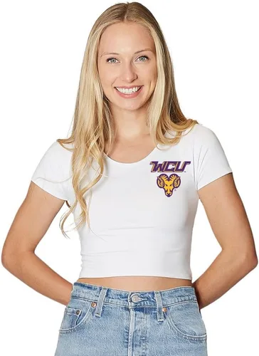 Vista 49 de Lojobands Camiseta corta ajustada para mujer, hecha en Estados Unidos, talla única