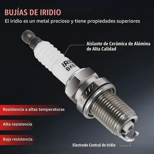 Vista 5 de Paquete de Bobina de Encendido y Bujías Compatible con Ford Escape Focus Transit Connect 2.0 2.3 2004 2005 2006 2007 2008 2009 2010 2011, 04 05