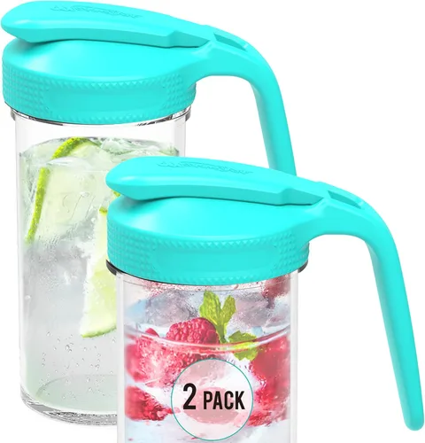 Vista 13 de Masontops Tapas Multi Top con Tapa Abatible para Frascos Mason - Boca Regular y Pequeña - Beber, Verter, Almacenar y Más - A Prueba de Fugas Paquete